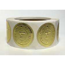 Gold/Silver Foil Label Roll